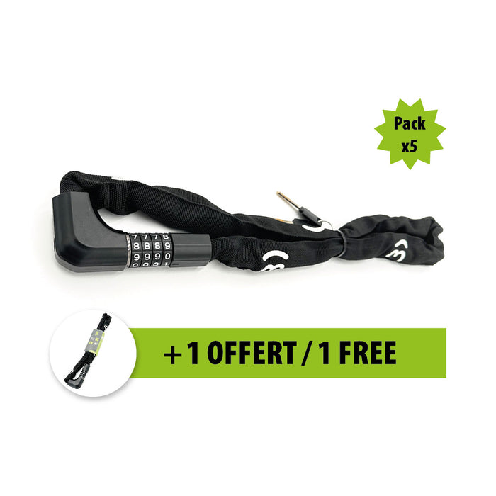 Antivol Chaine 1M 5+1 Offert Antivol Chaine 1M 5+1 Offert