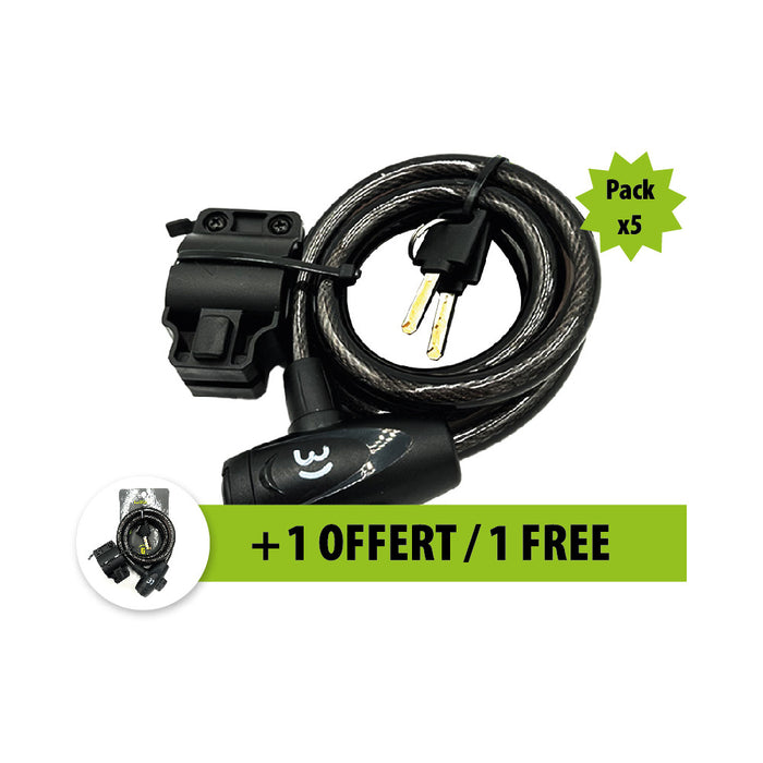 Antivol 1M20 5+1 offert Antivol 1M20 5+1 offert