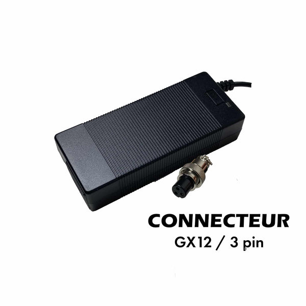 PACK Chargeur 48V ➡️ 54.6V / 2A (connecteur GX12-3P)