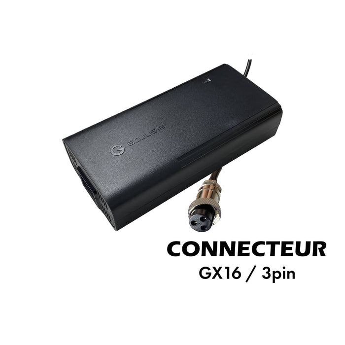 Chargeur 72V ➡️ 84V / 2A (connecteur GX16-3p) Chargeur 72V ➡️ 84V / 2A (connecteur GX16-3p)