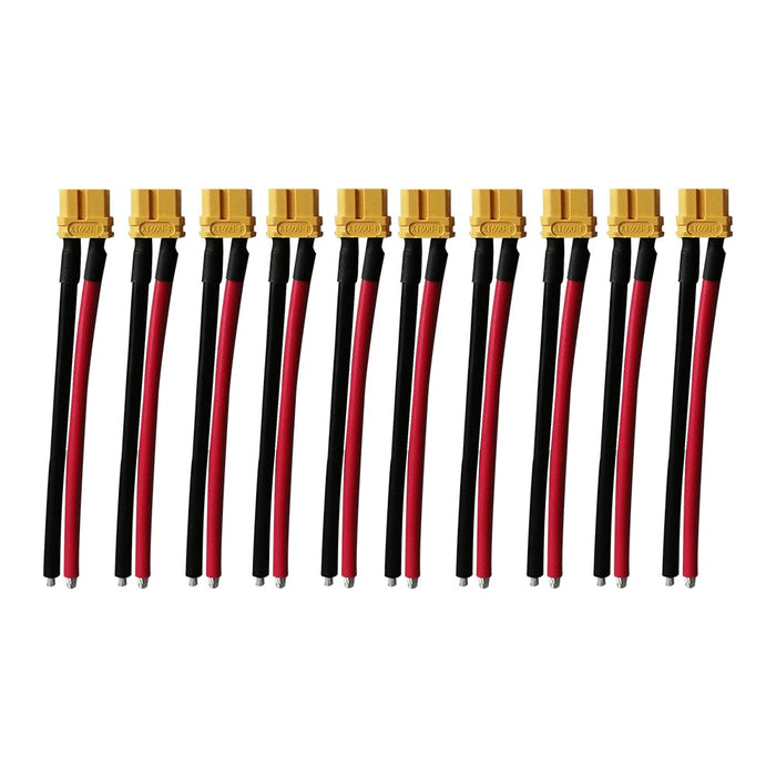 Prises XT60 Femelle avec Cable 10cm X10 pcs Prises XT60 Femelle avec Cable 10cm X10 pcs