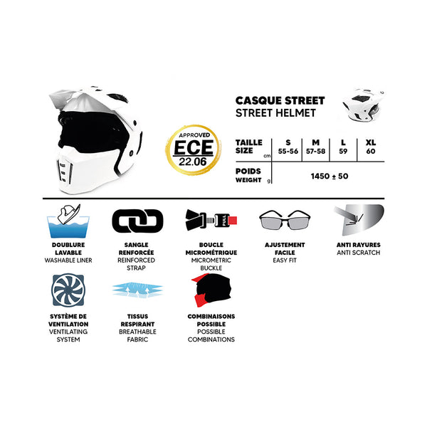 Casque street FRV blanc
