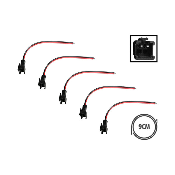 Câble prise JST 2 pin mâle x5pcs