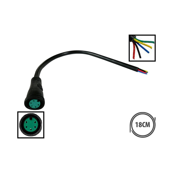 Connecteur étanche 5 pins femelle