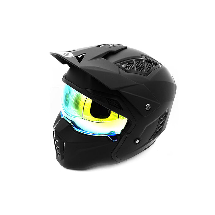 Casque Street FRV Noir Mat (taille S à XL) (S)