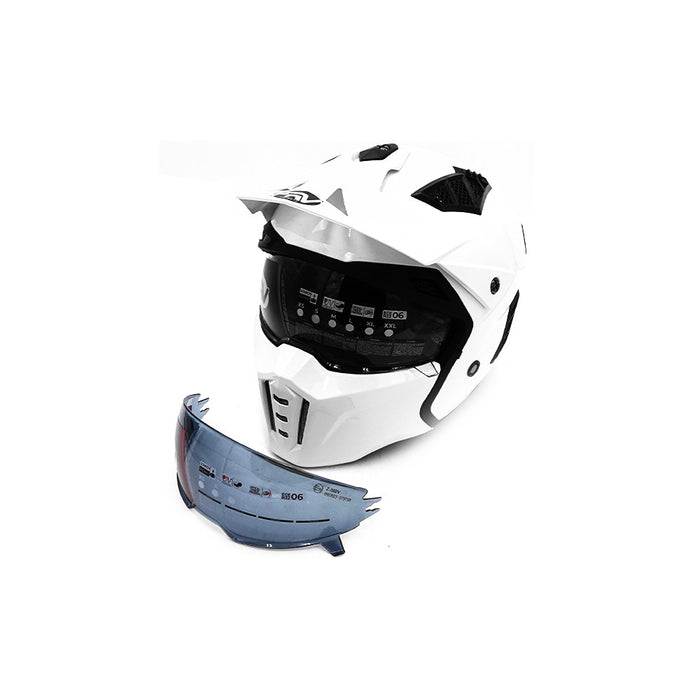Casque street FRV blanc (taille S à XL) (XL)