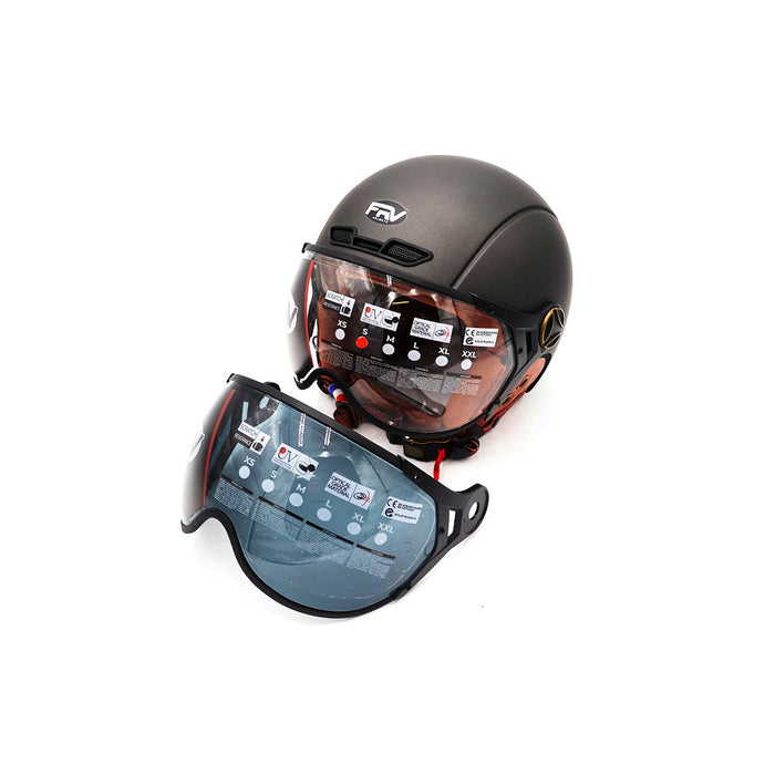 Casque JET  Gris graphite Mat (taille XS à XXL) (XS)