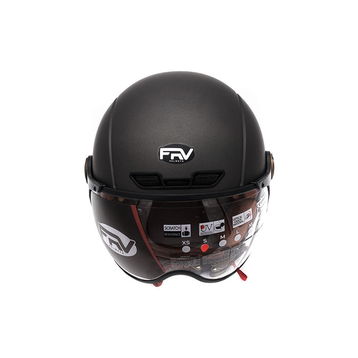 Casque JET  Gris graphite Mat (taille XS à XXL) (XS)