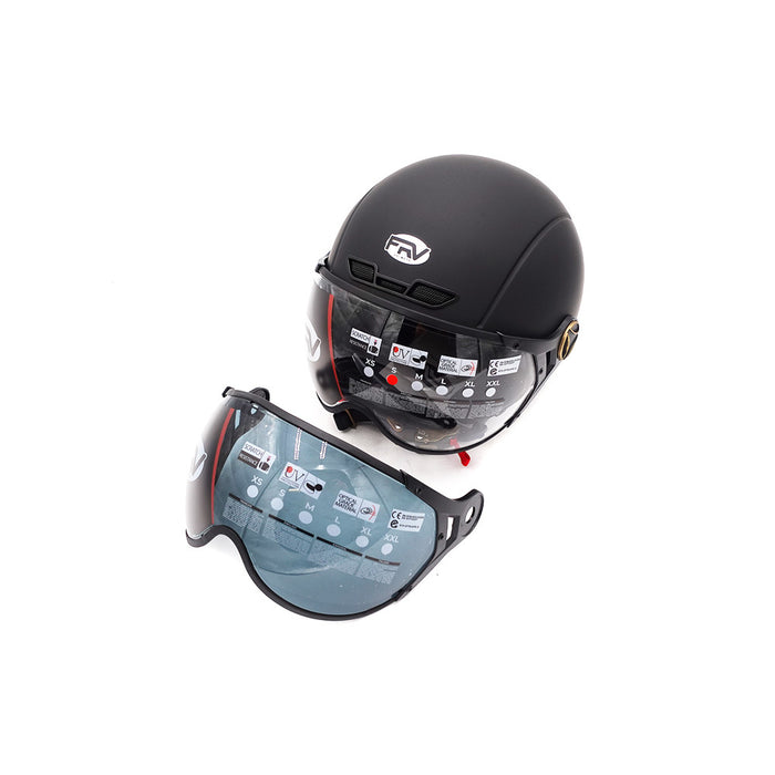 Casque JET FRV noir mat (taille XS à XXL) (XL)