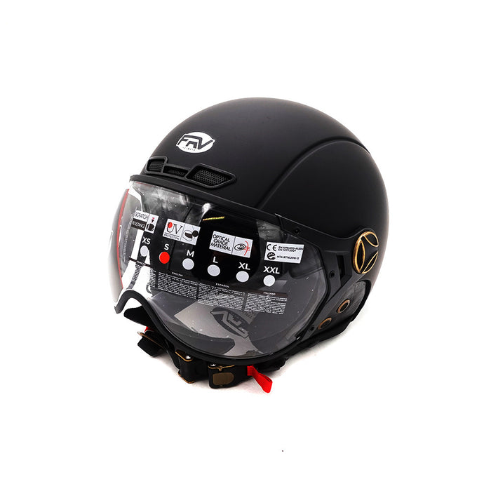 Casque JET  noir mat (taille XS à XXL) (XS)