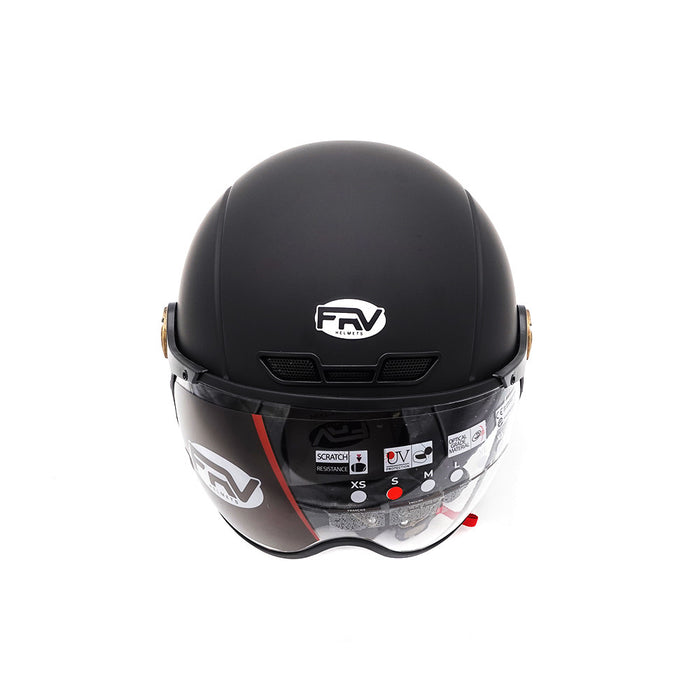 Casque JET  noir mat (taille XS à XXL) (XXL)