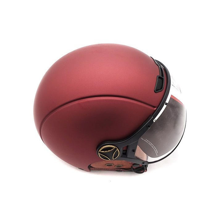 Casque JET  bordeaux mat (taille XS à XXL) (XS)