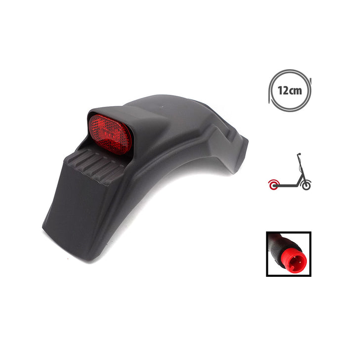 Garde boue arriere Dualtron Togo avec LED GRIS