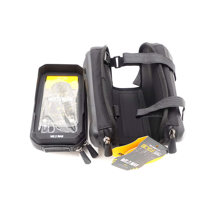 Sacoche pour velo 3 poches support telephone Wildman XT6
