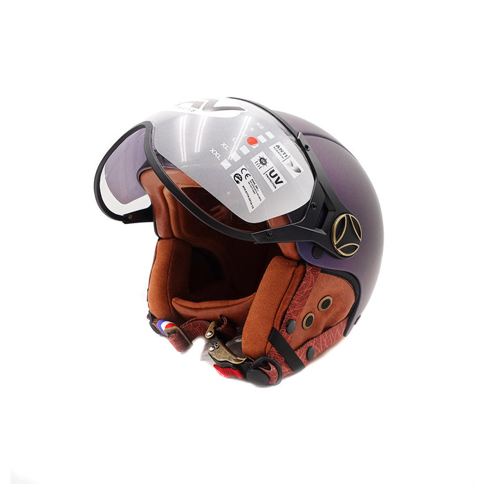 Casque JET  bleu mat caméléon (taille XS à XXL) (XS)