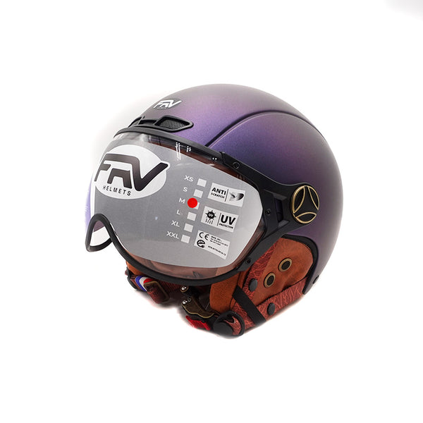 Casque JET  bleu mat caméléon (taille XS à XXL) (S)