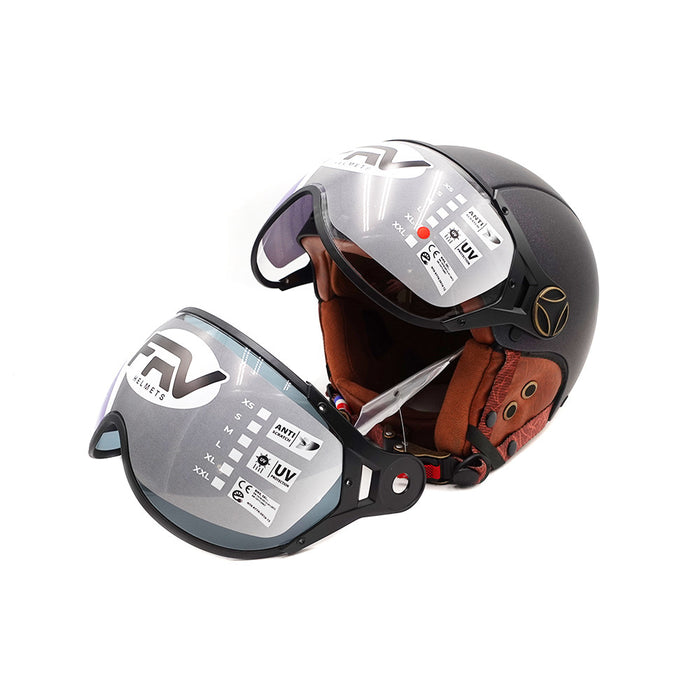 Casque JET  vert mat caméléon (taille XS à XXL) (M)