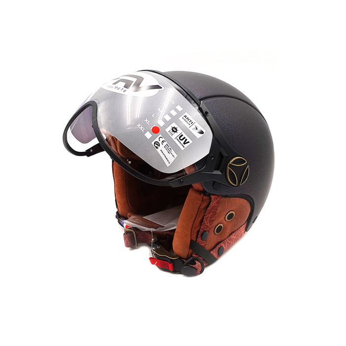 Casque JET  vert mat caméléon (taille XS à XXL)