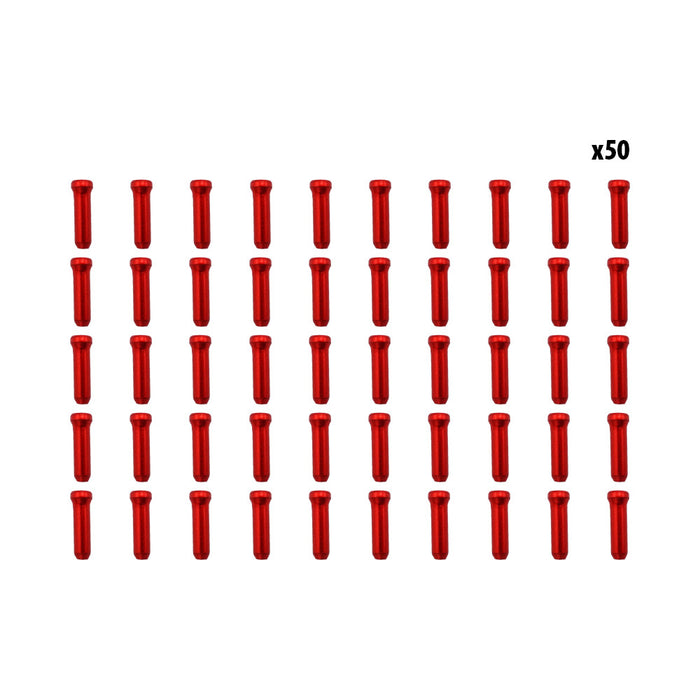 Arrets de cables rouge x50 pcs
