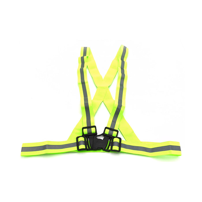 Gilet signalisation bandes reflechissantes - jaune
