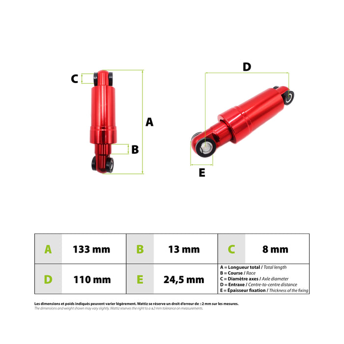 Amortisseur Urbanglide E-cross Pro