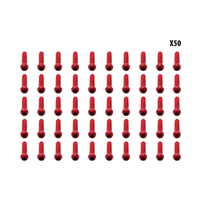 Arrets de cables rouge x50 pcs