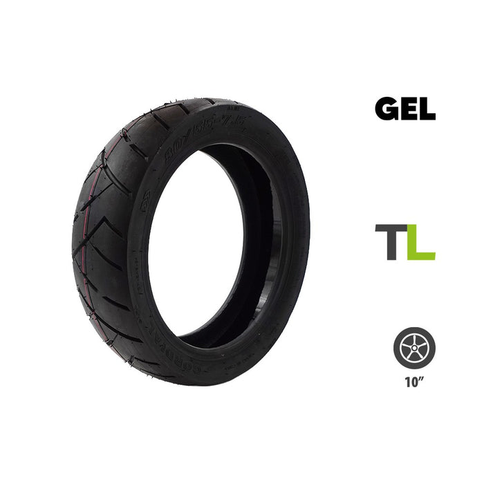 Pneu 80/55-7.5 avec gel anti crevaison
