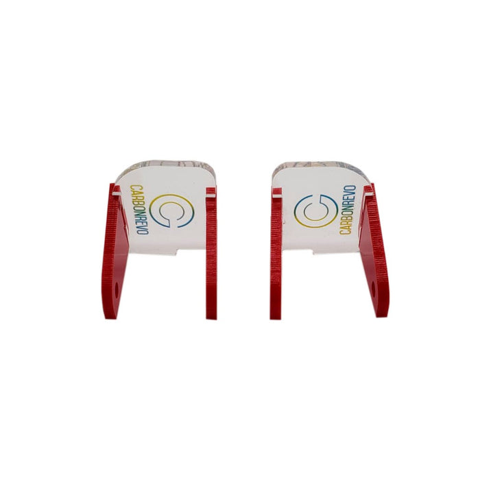 CARBON REVO CACHE POUR LED AVANT ROUGE -  1 PAIRE - DUALTRON RAPTOR/1/2/ULTRA - SteedyTrott.com