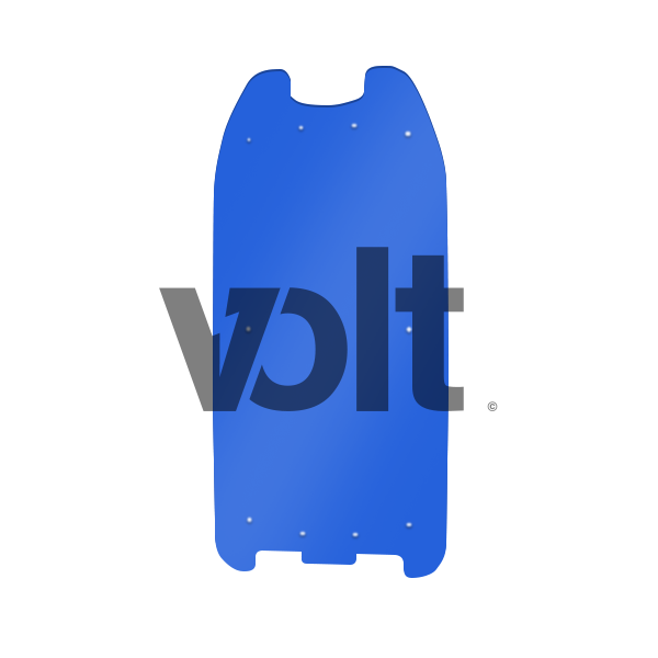 CARBON REVO DOUBLURE DE DECK 3MM BABY BLUE - DUALTRON 1/RAPTOR - SteedyTrott.com