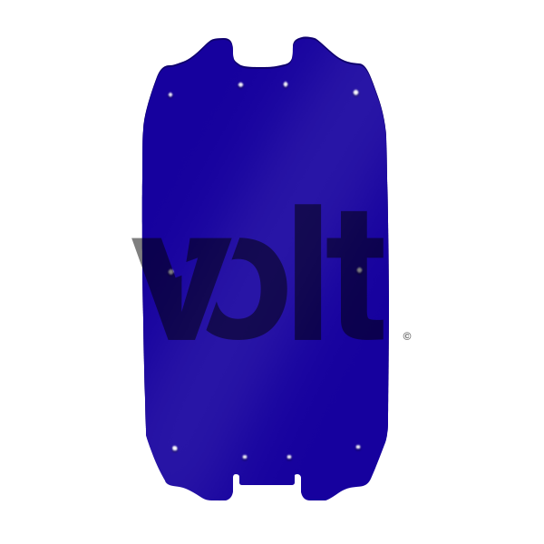 CARBON REVO DOUBLURE DE DECK 3MM BLUE - DUALTRON ULTRA - SteedyTrott.com