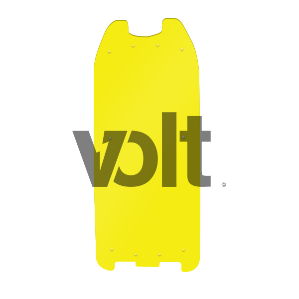 CARBON REVO DOUBLURE DE DECK 3MM JAUNE - DUALTRON 2 - SteedyTrott.com