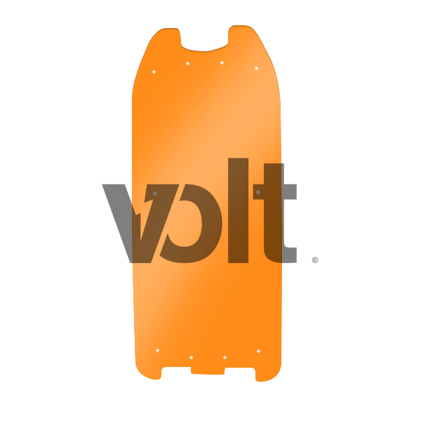 CARBON REVO DOUBLURE DE DECK 3MM ORANGE TRANSLUCIDE - DUALTRON 2 - SteedyTrott.com