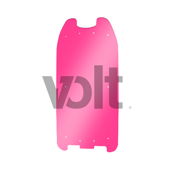 CARBON REVO DOUBLURE DE DECK 3MM ROSE TRANSLUCIDE - DUALTRON 1/RAPTOR - SteedyTrott.com