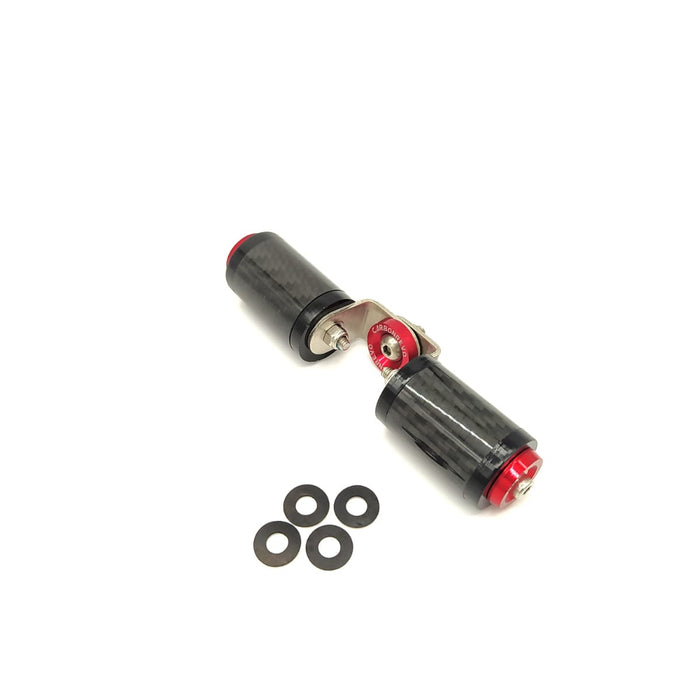 CARBON REVO SUPPORT DE PHARE ARRIERE (PAIRE) - NINEBOT - SteedyTrott.com