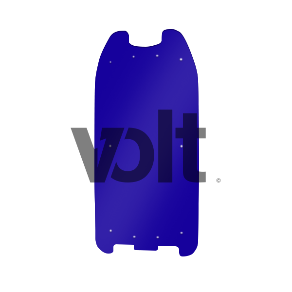 CARBONREVO DOUBLURE DE DECK 3MM BLUE - DUALTRON 1/RAPTOR - SteedyTrott.com