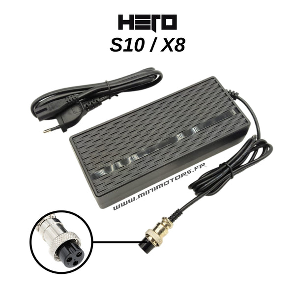 HERO S10 & X8 | CHARGEUR 52V (58.8V 2A) V1 - SteedyTrott.com