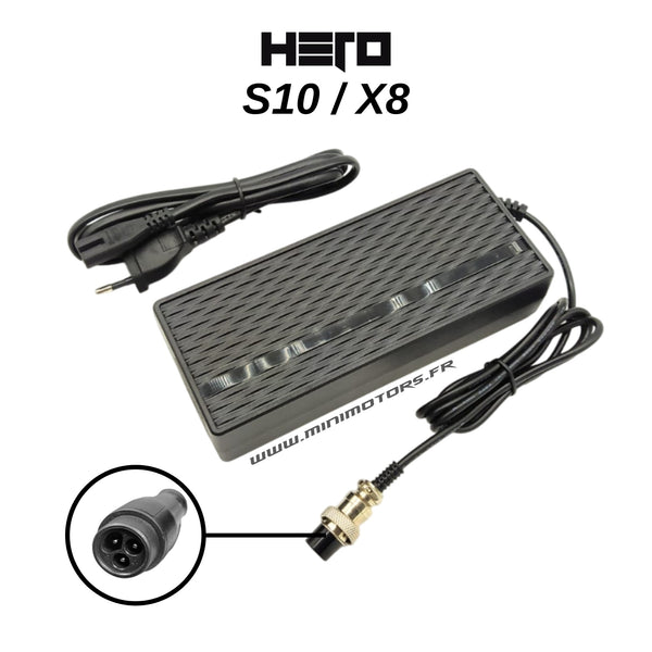 HERO S8 & S9 | CHARGEUR 48V ( 54.6V 2A) - SteedyTrott.com