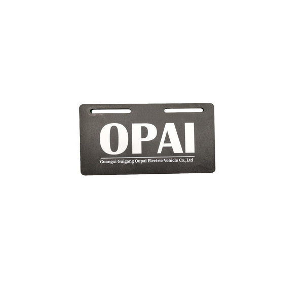 OPAI YW-04 | PLAQUE IMMATRICULATION PUBLICITAIRE OPAI - SteedyTrott.com