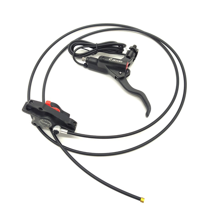 SET FREIN COMPLET ARRIERE (LEVIER & ETRIER)(ZOOM) | DUALTRON